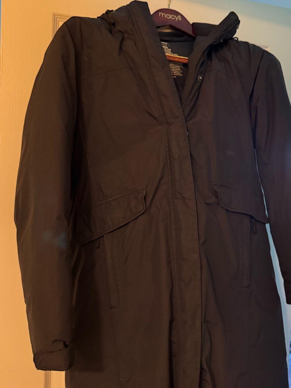 Women’s Black Hooded Parka Jacket